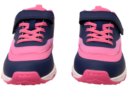 Harrison Nifty Kids Girls Adjustable Strap Athletic Shoes Navy Lilac
