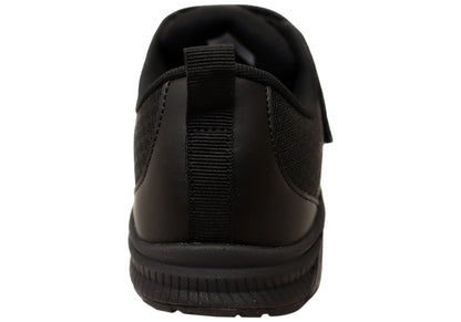 Harrison Nifty Kids Adjustable Strap Athletic Shoes Blackout