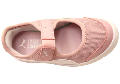 Puma Courtflex V3 Lina V PS Kids Girls Comfortable Mary Jane Shoes