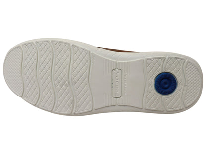 Pegada Vico Mens Leather Comfortable Casual Boat Shoes Made In Brazil