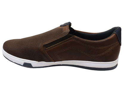 Pegada Magnus Mens Comfortable Casual Slip On Shoes Made In Brazil