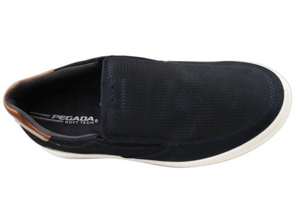 Pegada Falcon Mens Slip On Comfortable Brazilian Leather Casual Shoes