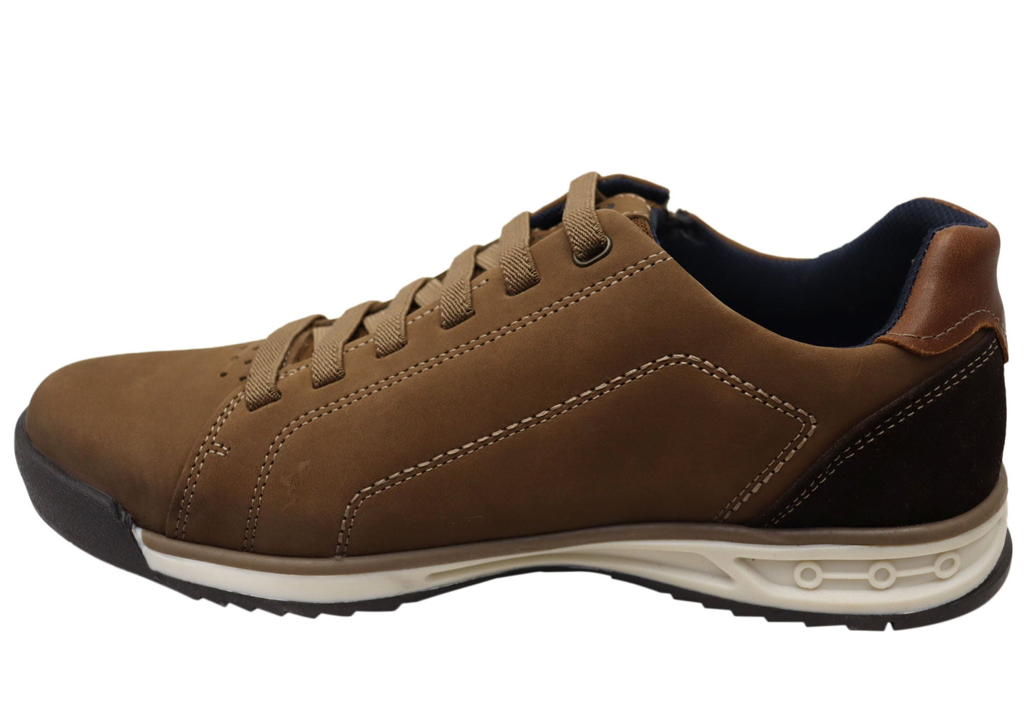 Pegada Brock Mens Slip On Comfortable Brazilian Leather Casual Shoes