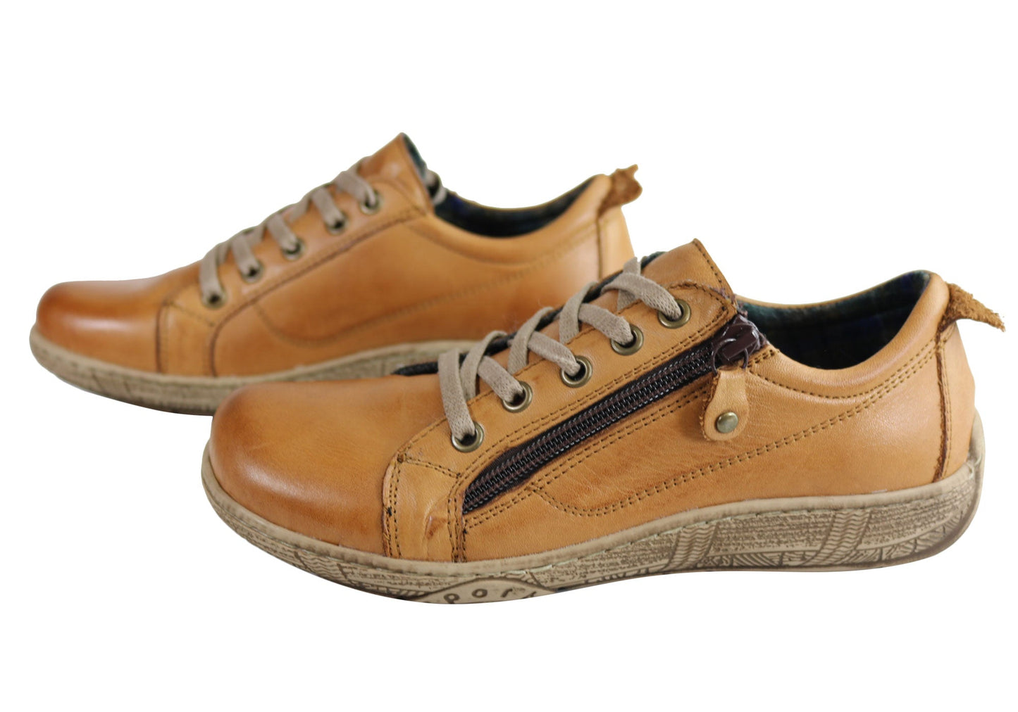 Orizonte Zest Womens European Comfortable Leather Cushioned Casual Shoes