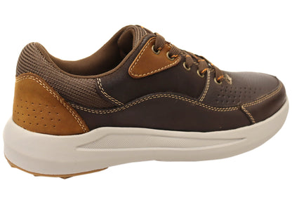Explorer Rodger Mens Comfortable Leather Lace Up Casual Shoes
