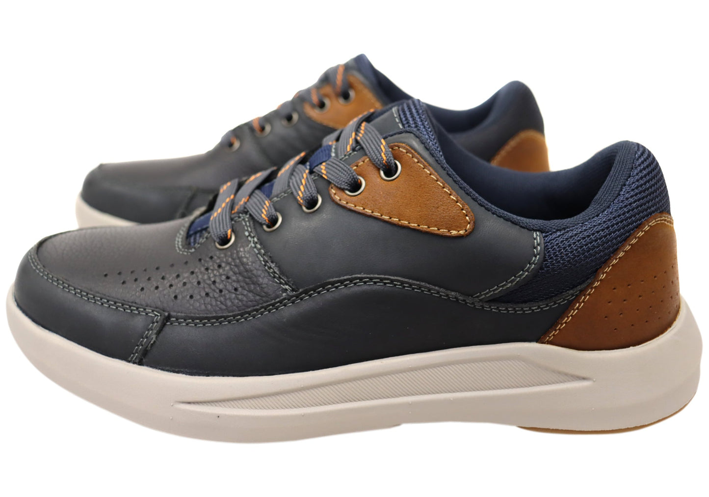 Explorer Rodger Mens Comfortable Leather Lace Up Casual Shoes