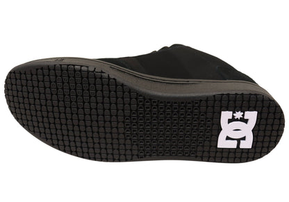 DC Shoes Mens Comfortable DC Astrix Leather Lace Up Shoes Black