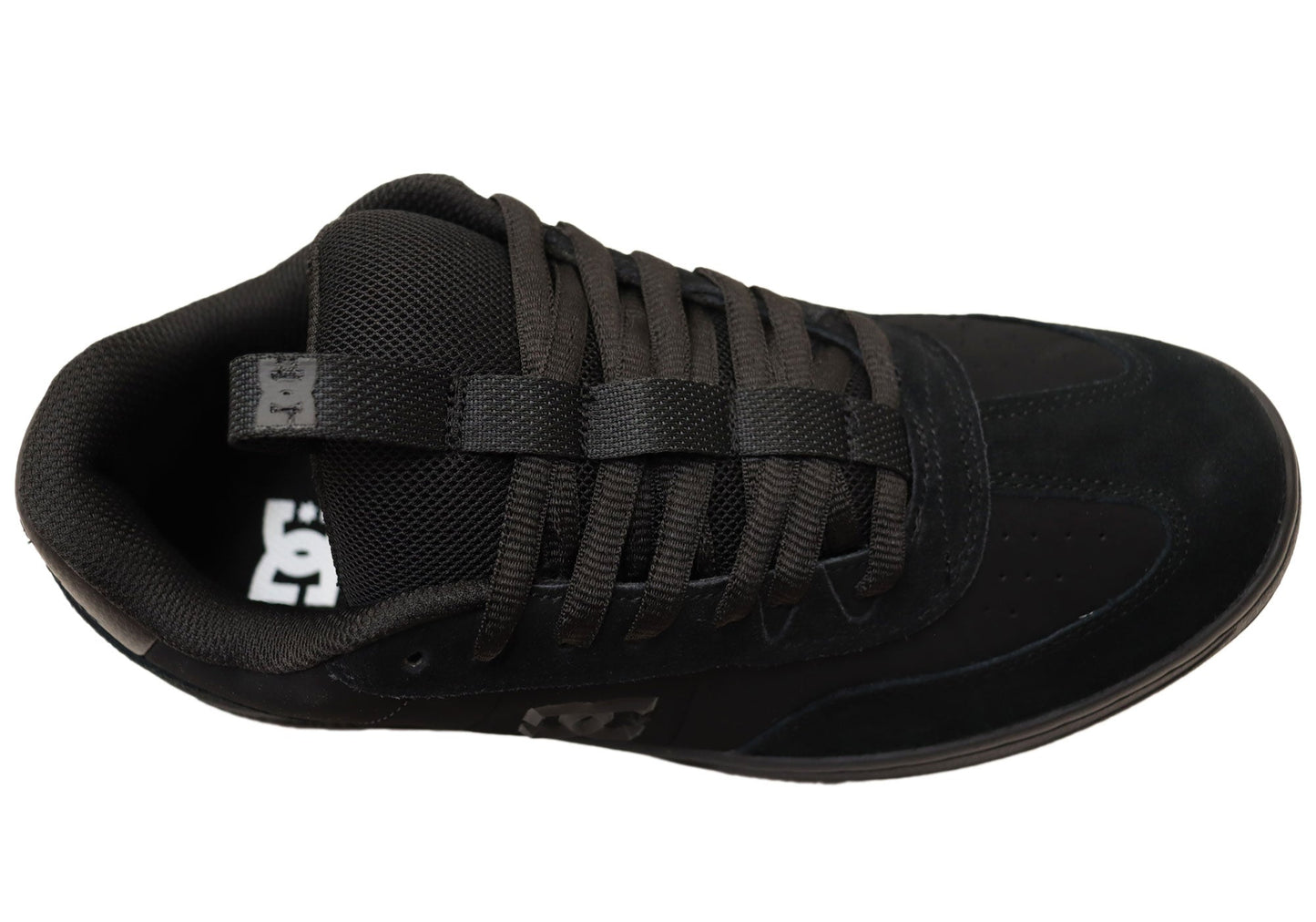 DC Shoes Mens Comfortable DC Astrix Leather Lace Up Shoes Black