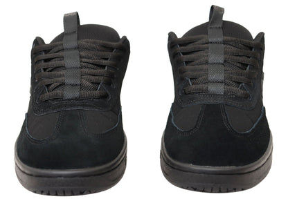 DC Shoes Mens Comfortable DC Astrix Leather Lace Up Shoes Black