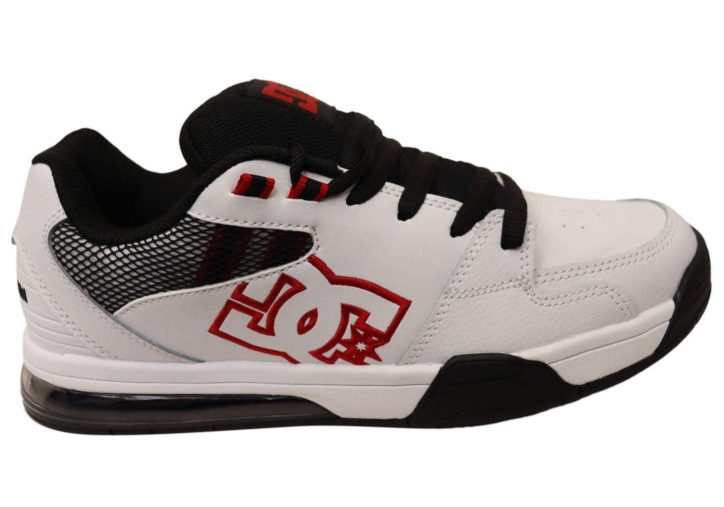 DC Shoes Mens Comfortable Leather Versatile Shoes White