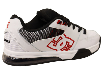 DC Shoes Mens Comfortable Leather Versatile Shoes White