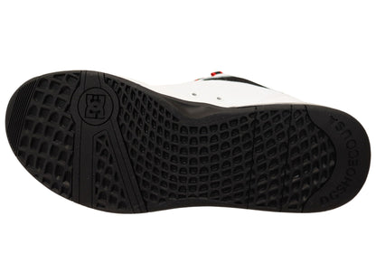 DC Shoes Mens Comfortable Leather Versatile Shoes White