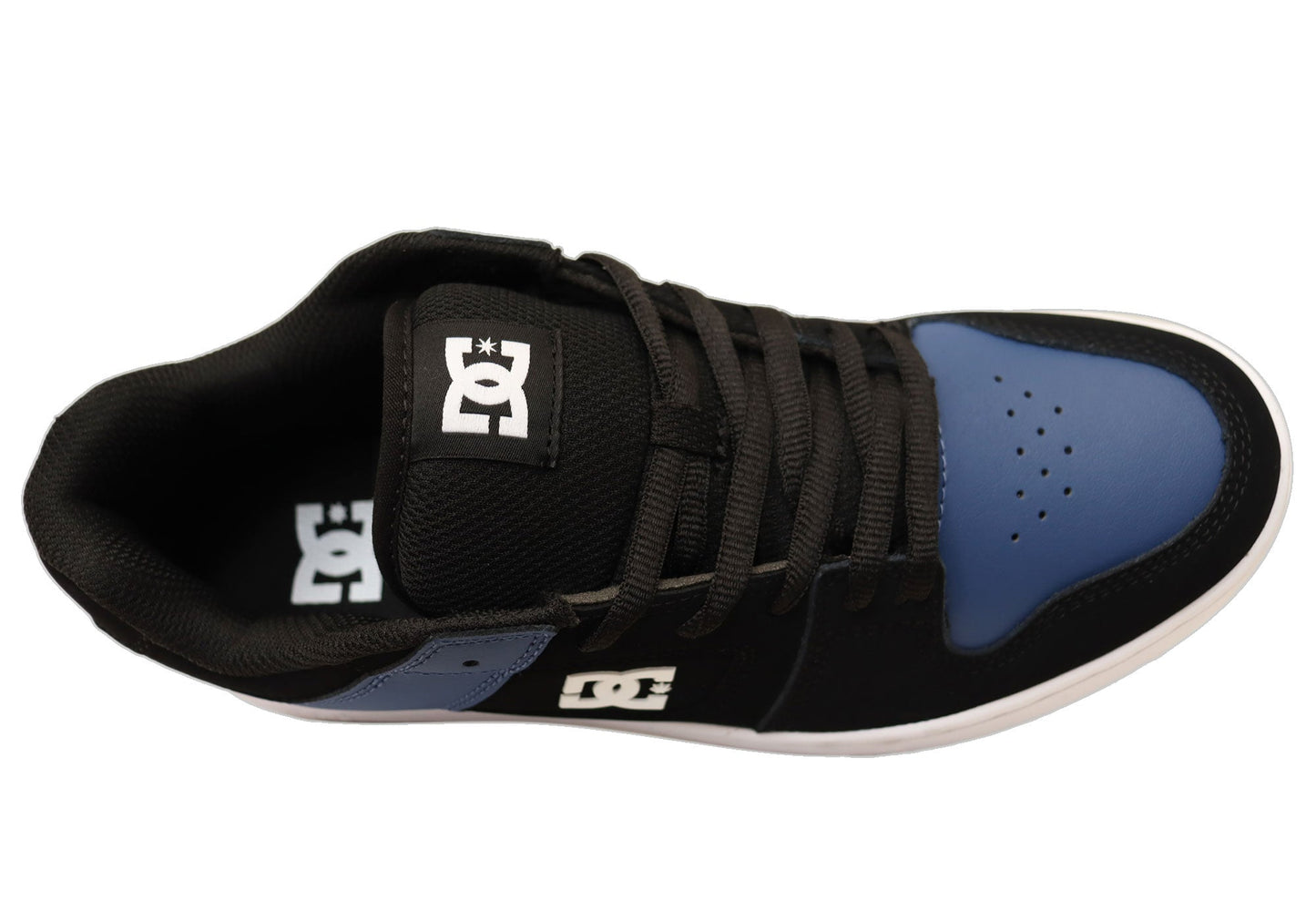 DC Shoes Mens Comfortable Leather Manteca 4 Shoes Black Blue