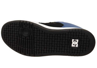 DC Shoes Mens Comfortable Leather Manteca 4 Shoes Black Blue