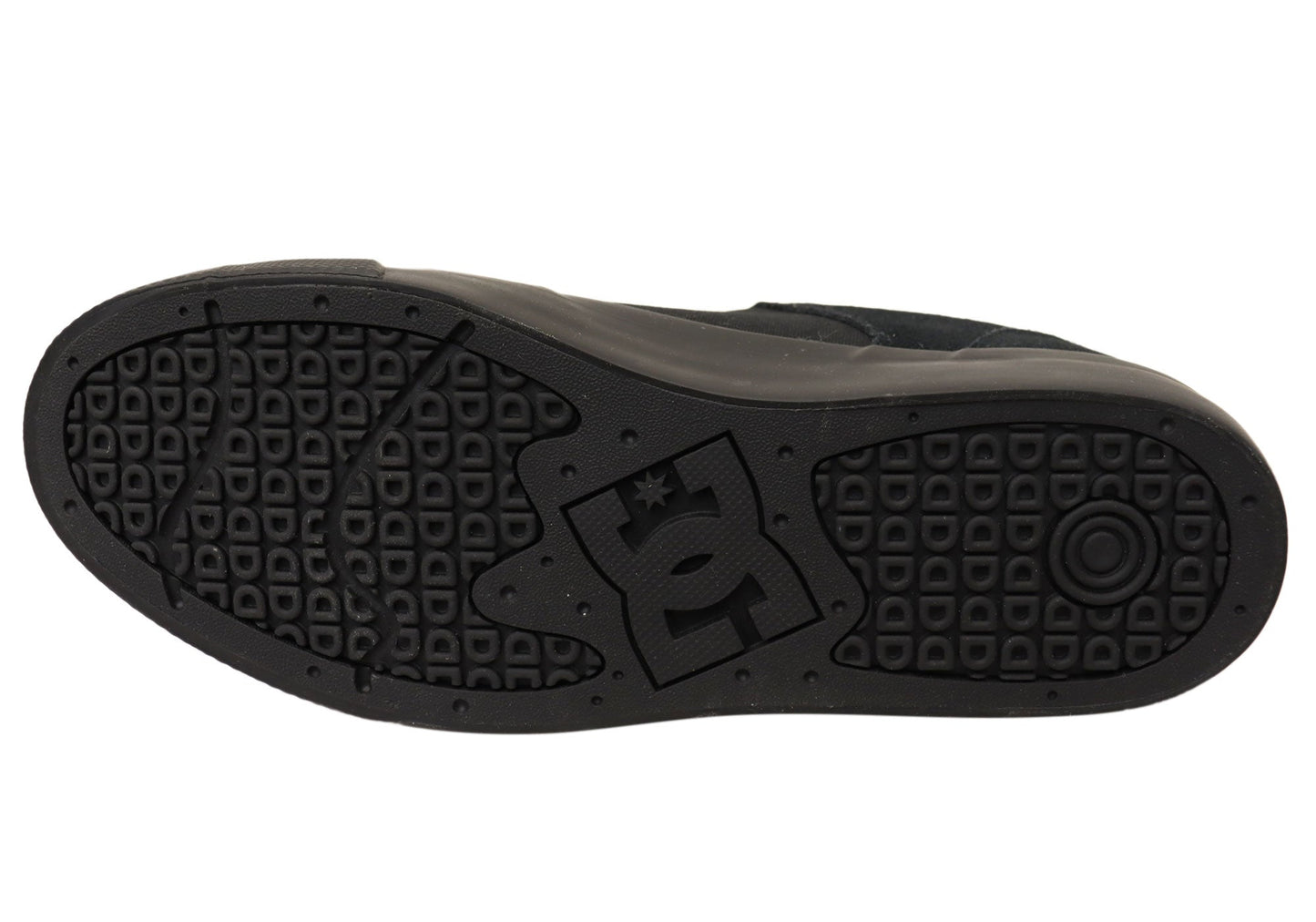 DC Shoes Mens Comfort Teknic Leather Lace Up Shoes Black Black Black