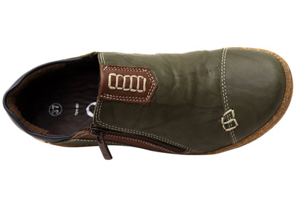 Cabello Comfort Womens 7311-307 Leather Shoes Made In Turkey