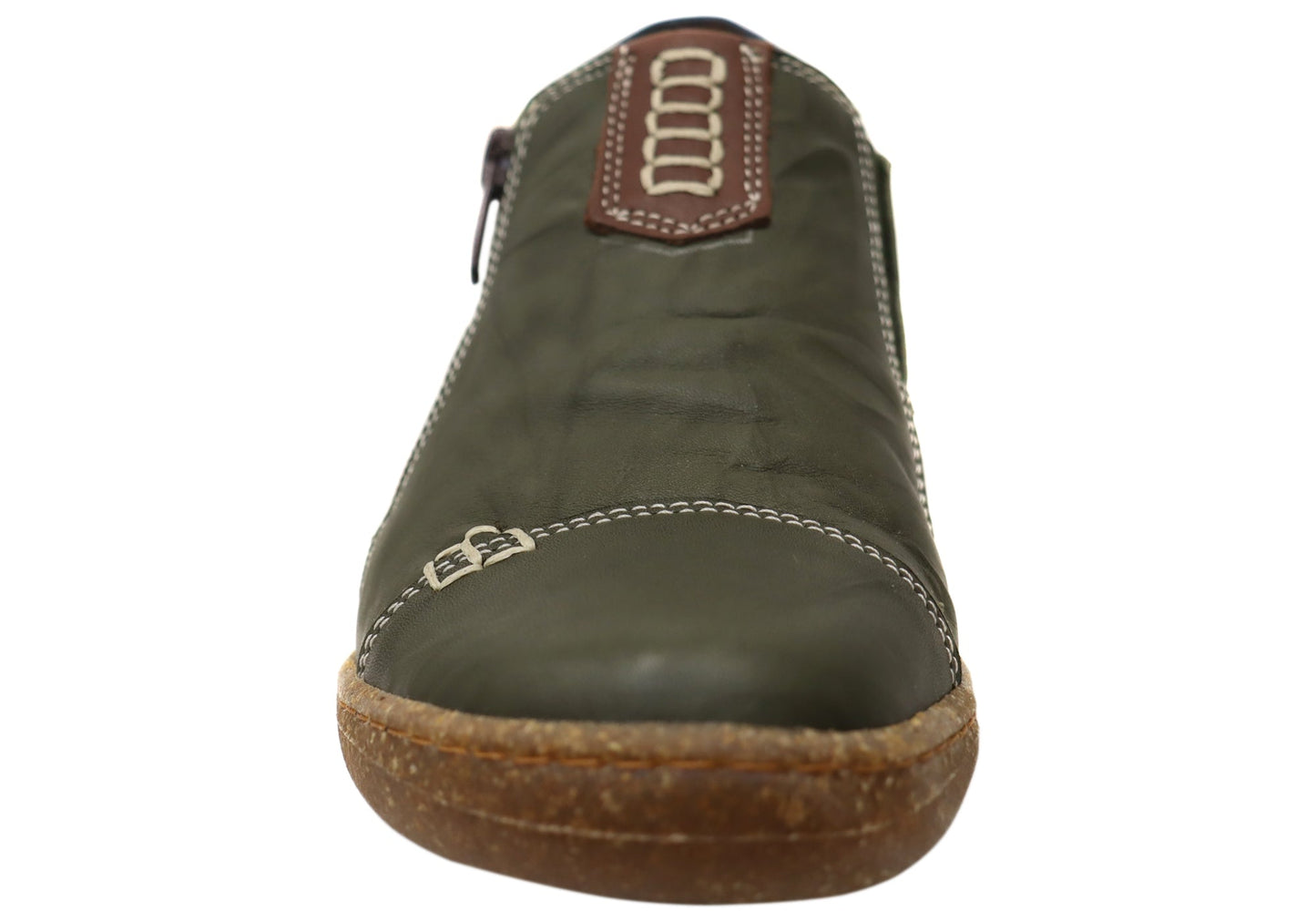 Cabello Comfort Womens 7311-307 Leather Shoes Made In Turkey