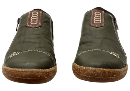 Cabello Comfort Womens 7311-307 Leather Shoes Made In Turkey