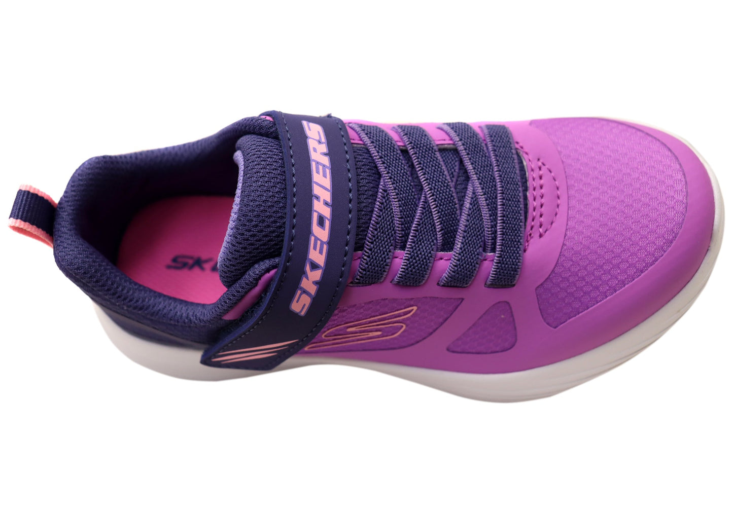 Skechers Kids Infants Girls Dyna Light Comfortable Shoes Purple Blue