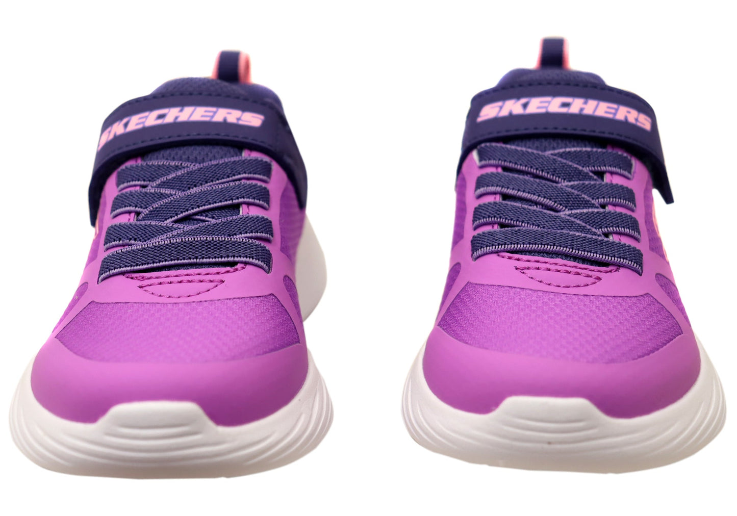 Skechers Kids Girls Go Run 400 V2 Trace Track Shoes Purple Blue