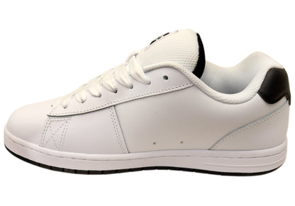DC Shoes Mens Gaveler 2.0 Comfortable Leather Lace Up Shoes