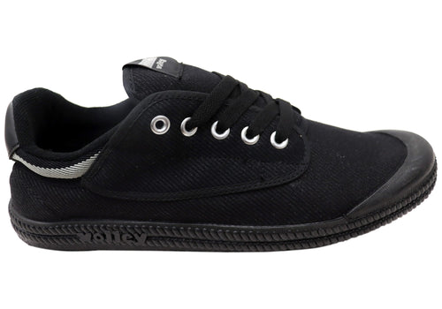 Volley International Mens Black Comfortable Lace Up Shoes