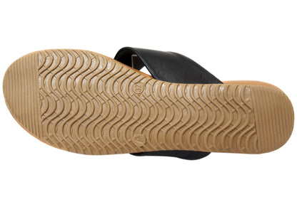 Orizonte Smilestep Womens Comfortable European Leather Thongs Sandals