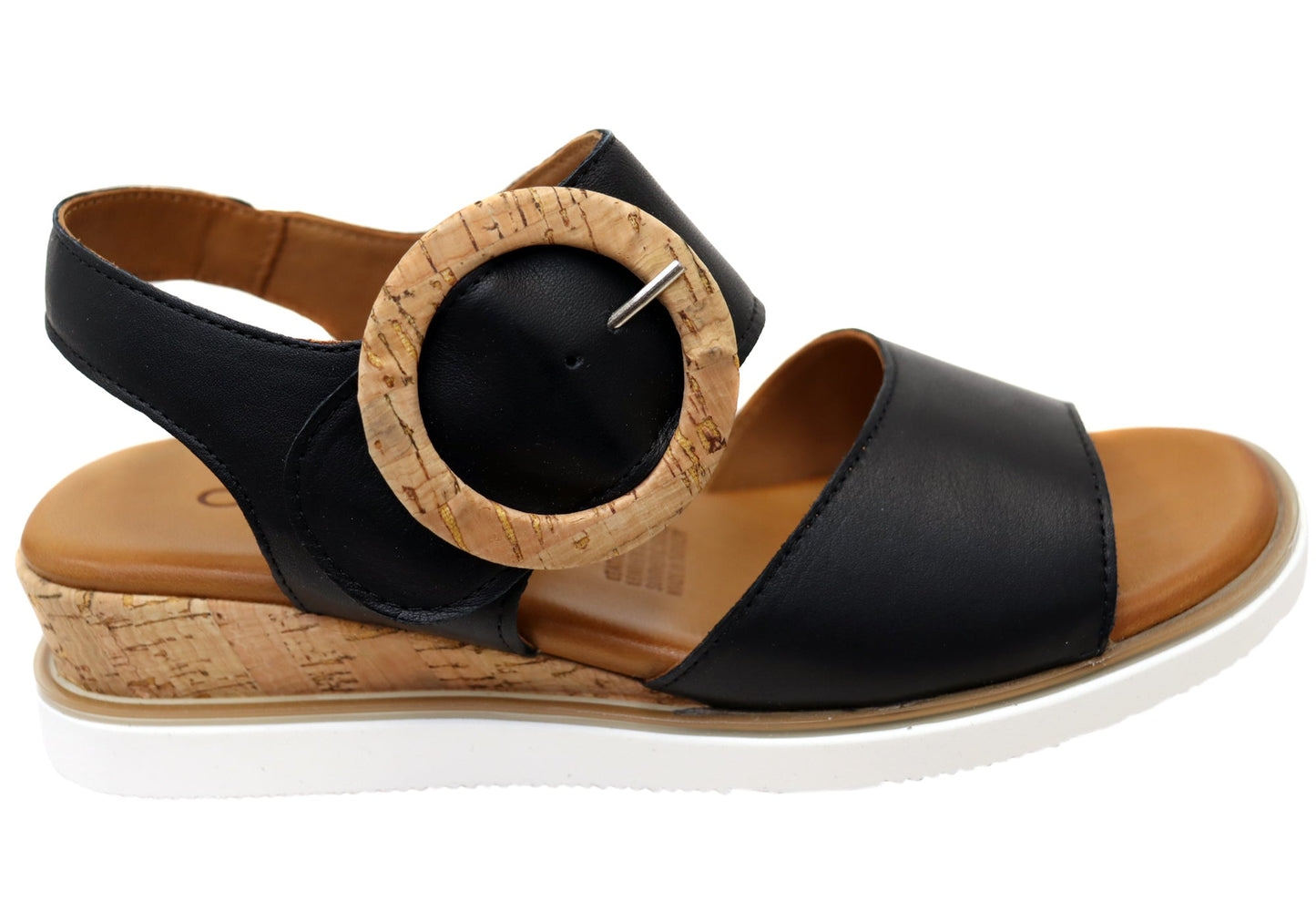 Orizonte Harmonyfeel Womens Comfortable European Leather Wedge Sandals