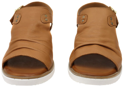 Orizonte Allureease Womens Comfortable European Leather Wedge Sandals