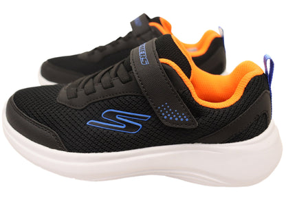 Skechers Kids Boys Selectors Reset Achieved Adjustable Strap Shoes