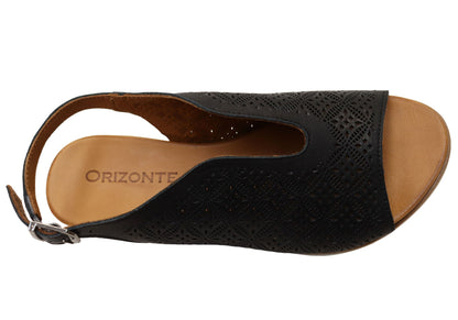 Orizonte Fleurflex Womens Comfortable European Leather Sandals