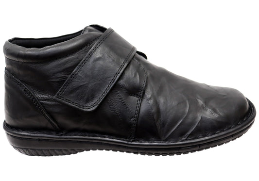 Cabello Comfort 5240-27 Womens Wide Fit Comfortable Leather Boots