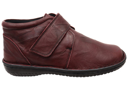 Cabello Comfort 5240-27 Womens Wide Fit Comfortable Leather Boots