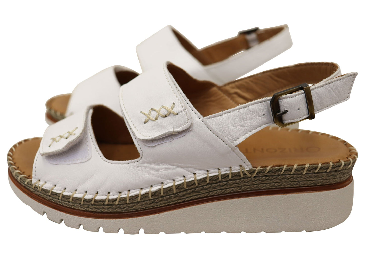 Orizonte Ivoryembrace Womens Comfortable European Leather Sandals