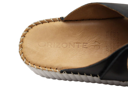 Orizonte Noblenest Womens Comfortable European Leather Slides Sandals