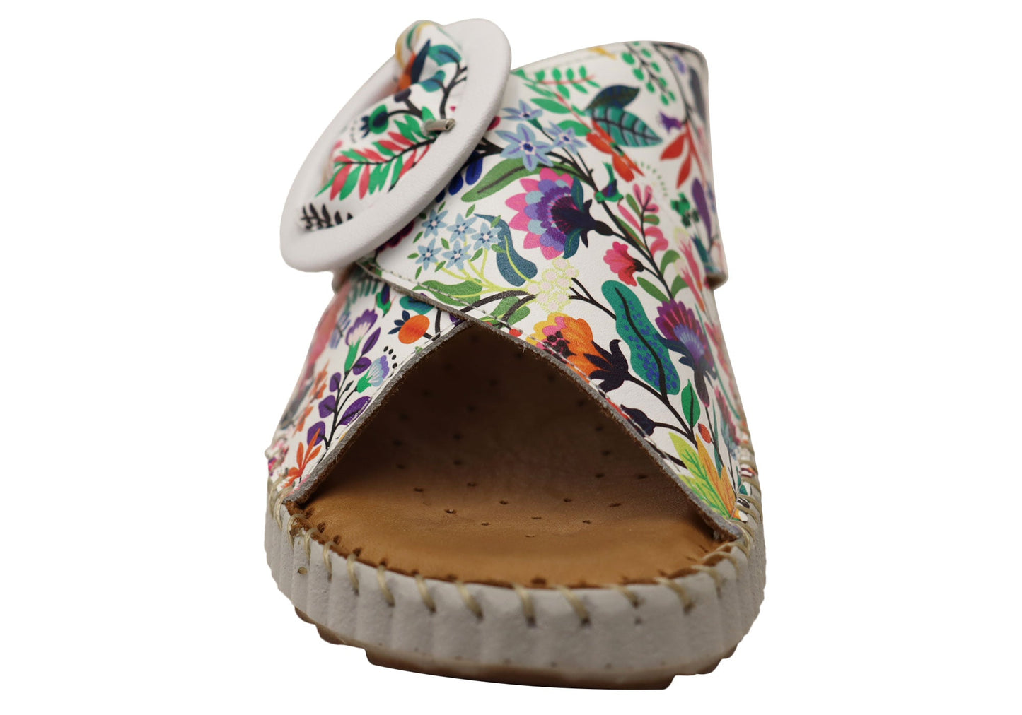 Orizonte Noblenest Womens Comfortable European Leather Slides Sandals