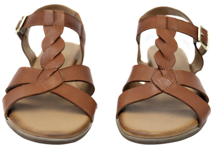 Orizonte Billyease Womens Comfortable European Leather Wedge Sandals