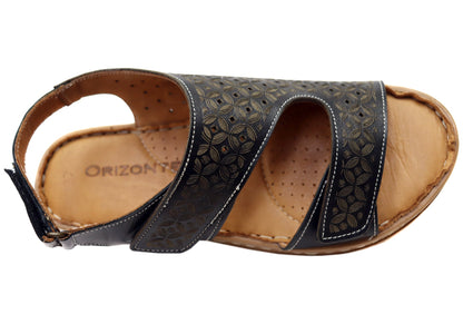 Orizonte Freedomwalk Womens Comfortable European Leather Sandals