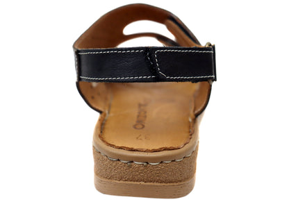 Orizonte Freedomwalk Womens Comfortable European Leather Sandals