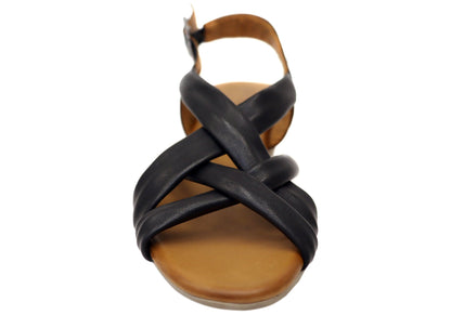 Orizonte Comfea Womens Comfortable European Leather Low Heel Sandals