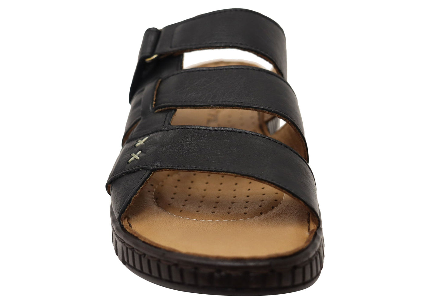 Orizonte Willowflex Womens Comfortable European Leather Slides Sandals