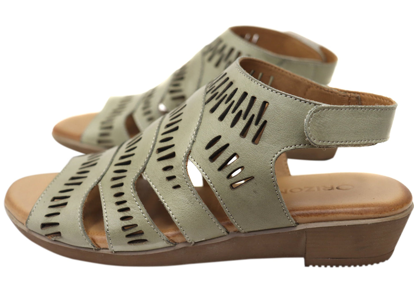 Orizonte Mellowmarch Womens Comfort European Leather Wedge Sandals