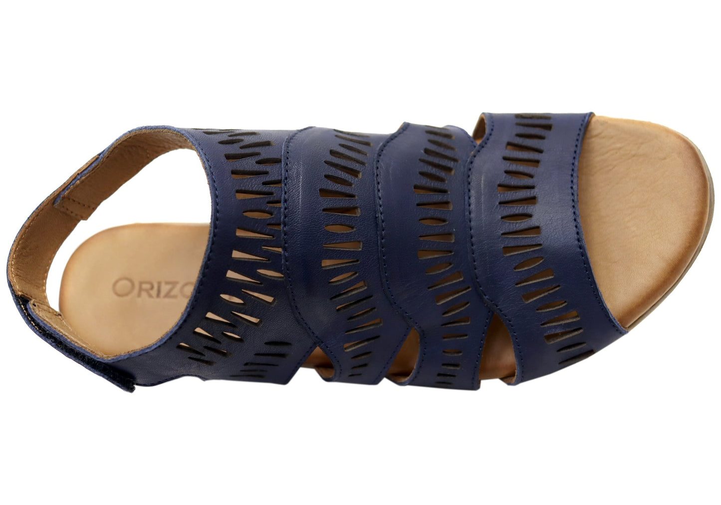 Orizonte Mellowmarch Womens Comfort European Leather Wedge Sandals
