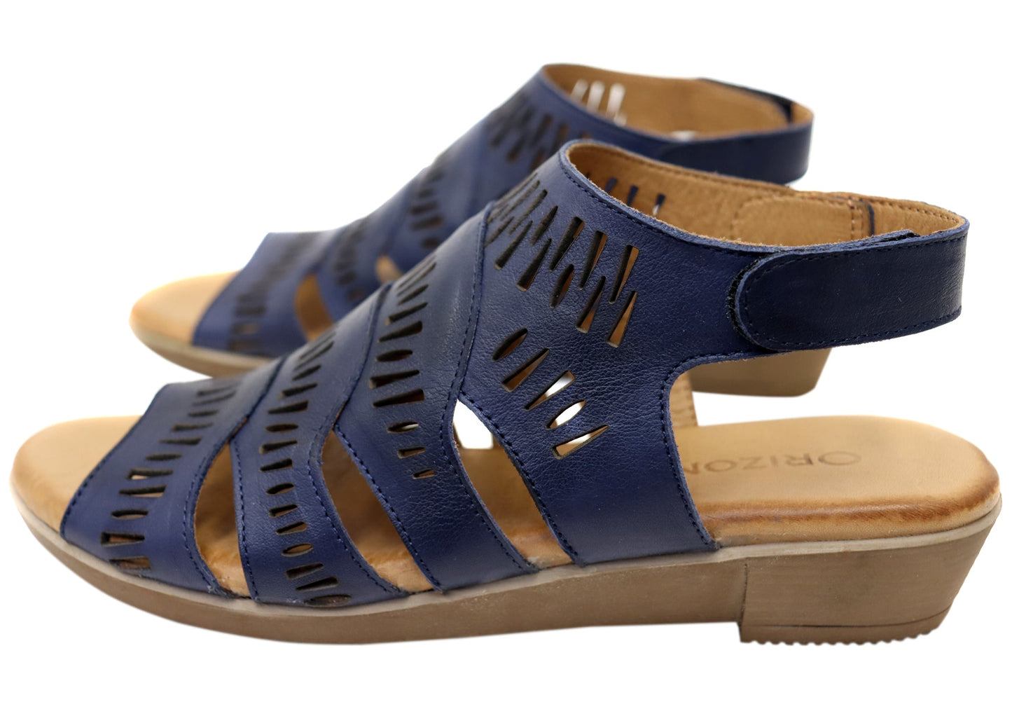 Orizonte Mellowmarch Womens Comfort European Leather Wedge Sandals
