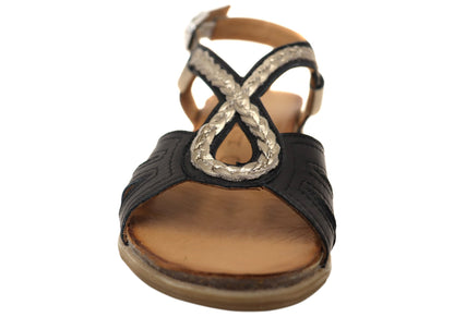 Orizonte Petalstride Womens Comfortable European Leather Sandals