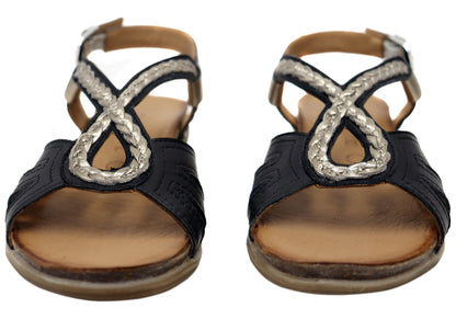 Orizonte Petalstride Womens Comfortable European Leather Sandals