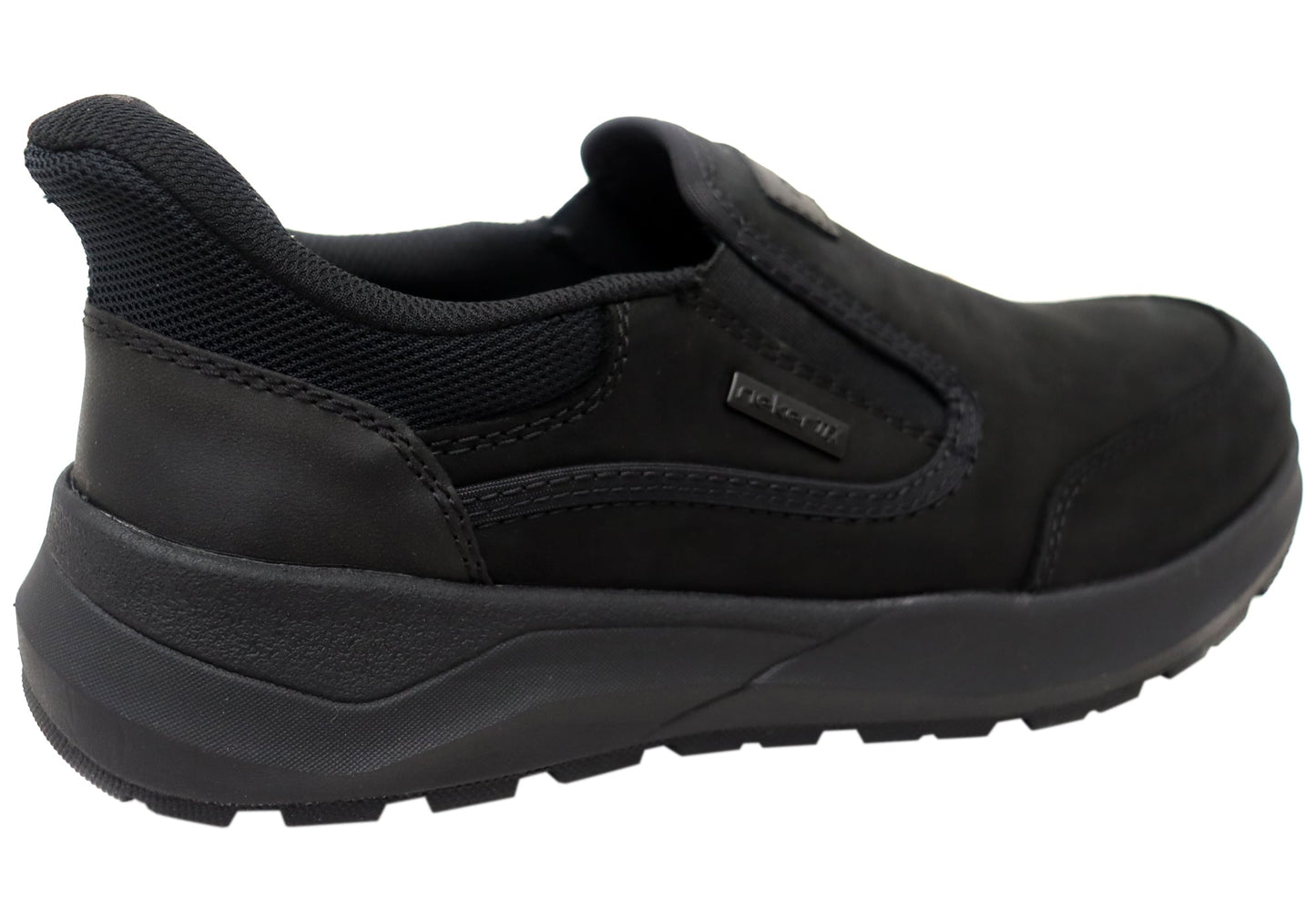 Rieker Mens 06052 Comfortable Leather Extra Wide Fit Slip On Shoes