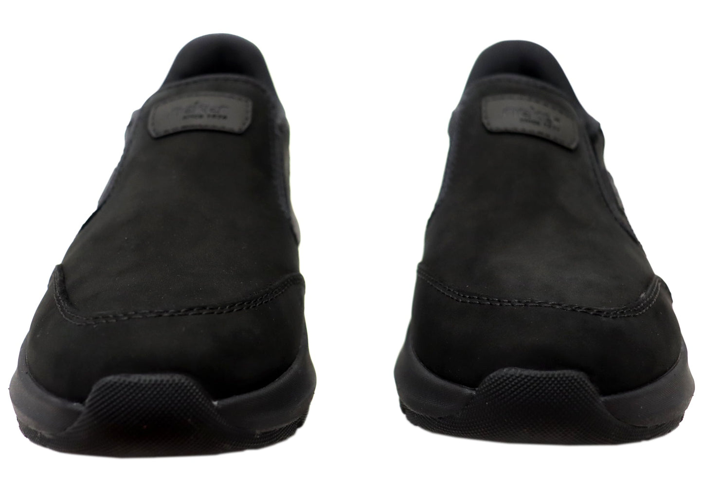 Rieker Mens 06052 Comfortable Leather Extra Wide Fit Slip On Shoes