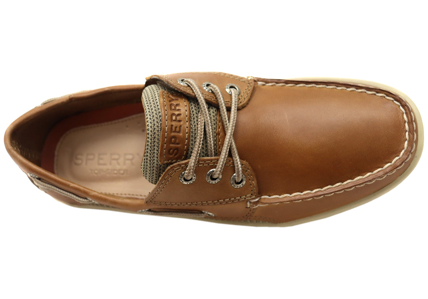 Sperry Mens Billfish Comfortable Wide Width Leather Boat Shoes