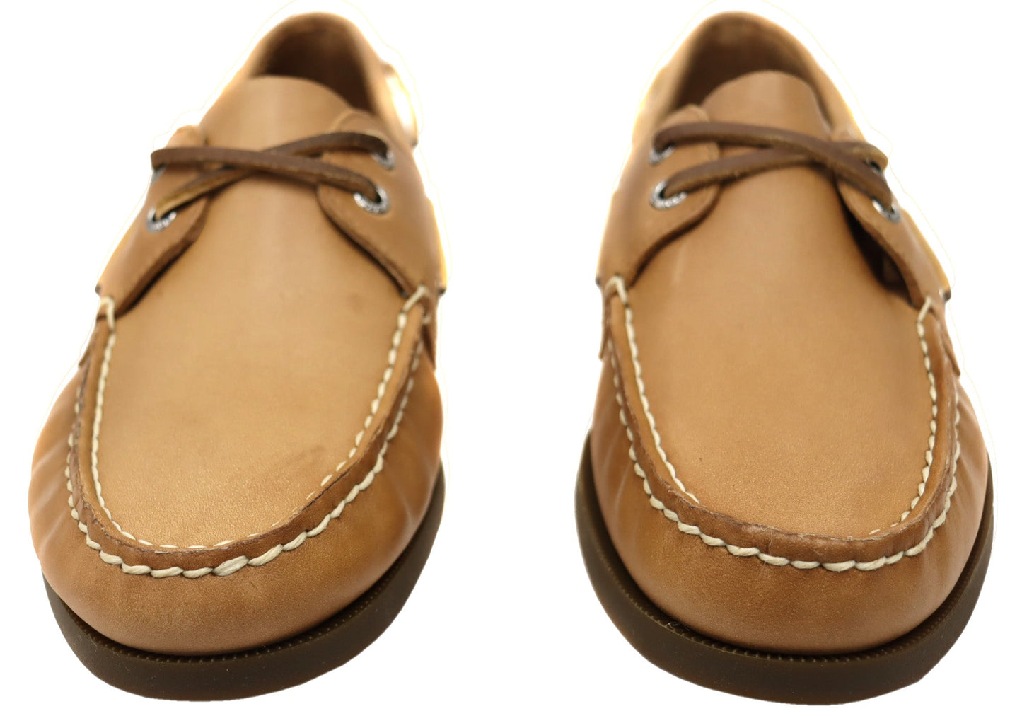 Sperry Mens A/0 2 Eye Leather Lace Up Comfortable Wide Fit Boat Shoes